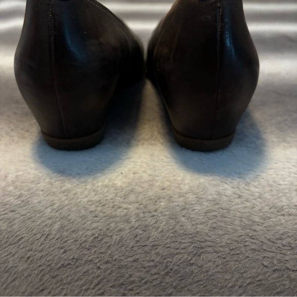 Dansko Liliana Burnished Brown Leather Wedge Loafers Comfort Shoes Size 9 EU 39 - Picture 8 of 12